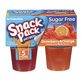 Snack Pack Juciy Gels sugar free gelatin, low calorie, 2 orange, 2 strawberry Full-Size Picture